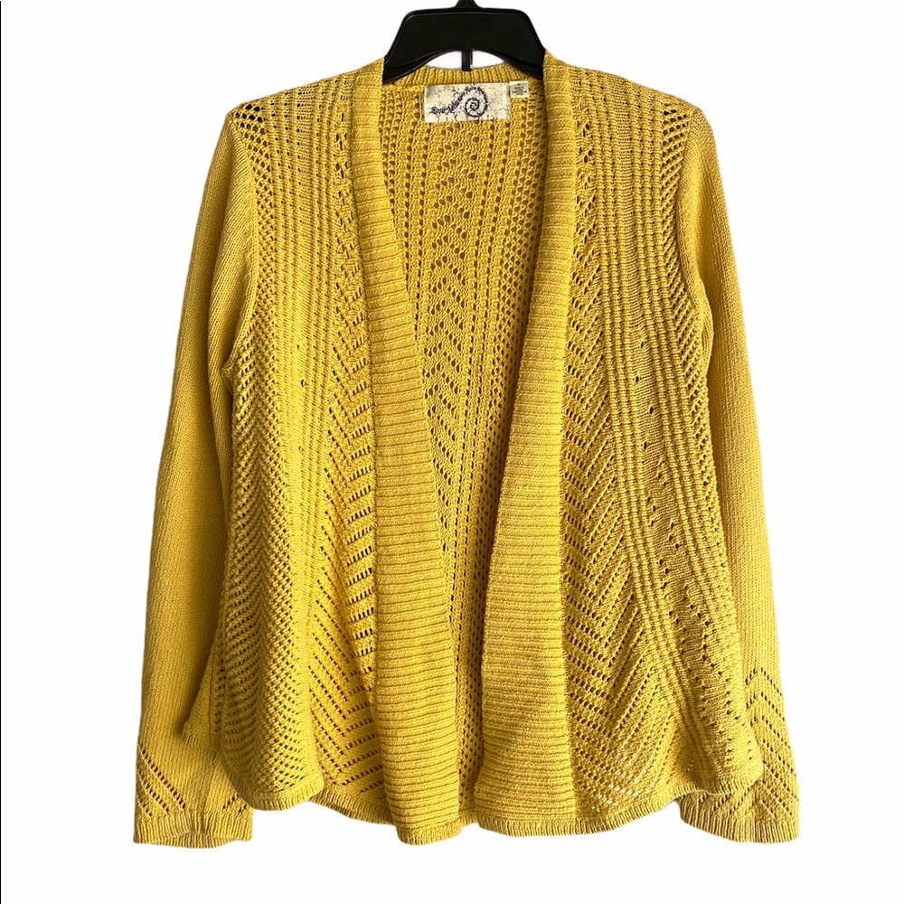 Anthro Rosie Neira Pointelle Cardigan, M